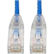 Tripp Lite by Eaton Cat6 Gigabit Snagless Molded Slim UTP Patch Cable (RJ45 M/M), Blue, 6 in.