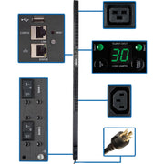 Tripp Lite by Eaton PDUMNV30HVLX 5/5.8kW Single-Phase Monitored PDU