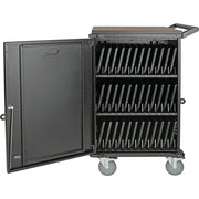 Tripp Lite by Eaton CSCXS36AC 36-Device AC Charging Station Cart, 230V, Schuko Plug and Outlets - 4 Casters - Steel - 28" (710.40 mm) Width x 22.1" (561.30 mm) Depth x 42.3" (1074.50 mm) Height - Black - For 36 Devices