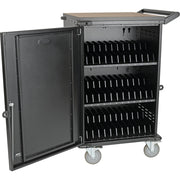 Tripp Lite by Eaton CSCXS36AC 36-Device AC Charging Station Cart, 230V, Schuko Plug and Outlets - 4 Casters - Steel - 28" (710.40 mm) Width x 22.1" (561.30 mm) Depth x 42.3" (1074.50 mm) Height - Black - For 36 Devices