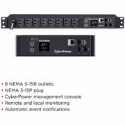 CyberPower PDU41001 8-Outlet PDU - PDU41001