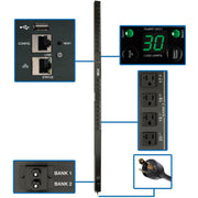 Tripp Lite by Eaton PDUMV30NETLX 2.9kW Single-Phase Switched PDU