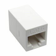 N234-001-WH_Tripp Lite by Eaton Cat6 Straight-Through Modular Compact In-Line Coupler (RJ45 F/F), White, TAA