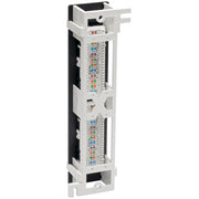 Tripp Lite by Eaton N050-P12 12-Port Wall-Mount Cat5e Patch Panel - PoE+ Compliant - N050-P12