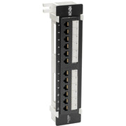 Tripp Lite by Eaton N050-P12 12-Port Wall-Mount Cat5e Patch Panel - PoE+ Compliant