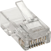 Tripp Lite by Eaton Cat6 RJ45 Modular Plug for Round Stranded UTP Conductor 4-Pair, 100 Pack - N230-100-STR