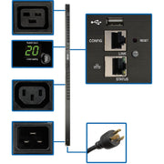 Tripp Lite by Eaton PDUMNV20HVLX 3.3-3.7kW Single-Phase Monitored PDU