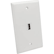 Tripp Lite by Eaton USB 2.0 All-in-One Keystone/Panel Mount Coupler (F/F), White - U060-000-KP-WH