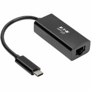 Tripp Lite by Eaton USB-C to Gigabit Network Adapter with Thunderbolt 3 Compatibility - Black