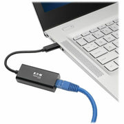 Tripp Lite by Eaton USB-C to Gigabit Network Adapter with Thunderbolt 3 Compatibility - Black - U436-06N-GB