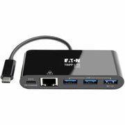 Tripp Lite by Eaton U460-003-3AGB-C USB/Ethernet Combo Hub - U460-003-3AGB-C