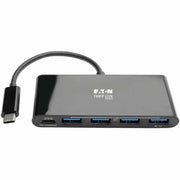 Tripp Lite by Eaton 4-Port USB 3.1 Hub, 4x USB-A, Thunderbolt 3-PD Charging, Black - U460-004-4AB-C