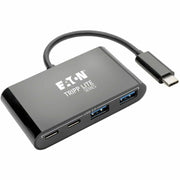 Tripp Lite by Eaton U460-004-2A2CB USB 3.1 Gen 1 USB-C Portable Hub, Black