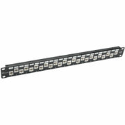 N252-024-6A-OF_Tripp Lite N252-024-6A-OF 24-Port 1U Rack-Mount Cat6a/Cat6/Cat5e 110 Offset Patch Panel