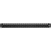 Tripp Lite by Eaton N254-024-OF 24-Port 1U Rack-Mount Cat5e/6 Offset Feed-Through Patch Panel - N254-024-OF