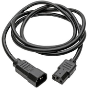 Tripp Lite 6ft Computer Power Cord Extension Cable C14 to C13 10A 18AWG 6' - P004-006