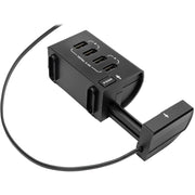 Tripp Lite Surge Protector Power Strip 6-Outlet w/4 USB Charging/Sync Ports - 6 x NEMA 5-15R, 4 x USB - 1800 VA - 1080 J - 120 V AC Input - TLP66USBR
