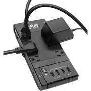 Tripp Lite Surge Protector Power Strip 6-Outlet w/4 USB Charging/Sync Ports - 6 x NEMA 5-15R, 4 x USB - 1800 VA - 1080 J - 120 V AC Input - TLP66USBR