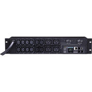 PDU31008_CyberPower PDU31008 Monitored PDU, 200/240V, 30A, 16-Outlet, 1U Rackmount