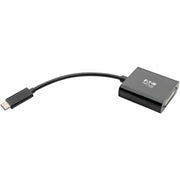 Tripp Lite by Eaton USB-C to DVI Adapter, USB 3.1, Thunderbolt 3, 1080p - M/F, Black - U444-06N-DVIBAM