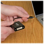 Tripp Lite by Eaton USB-C to DVI Adapter, USB 3.1, Thunderbolt 3, 1080p - M/F, Black - U444-06N-DVIBAM