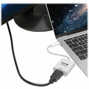 Tripp Lite by Eaton USB-C 3.1 to HDMI 4K Adapter, M/F, Thunderbolt 3 Compatible, 4K @ 60 Hz, White - U444-06N-HD4K6W
