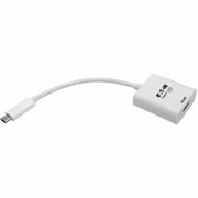 Tripp Lite by Eaton USB-C 3.1 to HDMI 4K Adapter, M/F, Thunderbolt 3 Compatible, 4K @ 60 Hz, White - U444-06N-HD4K6W