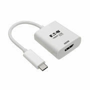 U444-06N-HD4K6W_Tripp Lite by Eaton USB-C 3.1 to HDMI 4K Adapter, M/F, Thunderbolt 3 Compatible, 4K @ 60 Hz, White