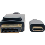 Tripp Lite by Eaton USB-C to DisplayPort Cable, 4K @ 60Hz, Thunderbolt 3, 3 ft. - U444-003-DP