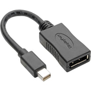 Tripp Lite series Mini DisplayPort to DisplayPort Adapter-4K x 2K @ 60 Hz, Keyspan, Black, 6 in.