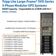 Tripp Lite by Eaton SmartOnline SVX SVX60KL 60KVA Tower UPS - SVX60KL