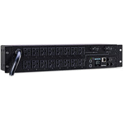 CyberPower PDU31003 Monitored PDU, 100-120V, 30A, 16 NEMA 5-20R Outlets, 2U Rackmount - PDU31003