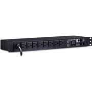 CyberPower PDU31001 Monitored PDU, 100-120V, 15A, 8 NEMA 5-15R Outlets, 1U Rackmount - PDU31001