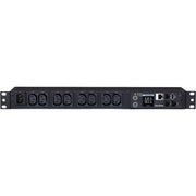 PDU31004_CyberPower PDU31004 Monitored PDU, 100-240V, 15A, 8 IEC-320 C13 Outlets, 1U Rackmount