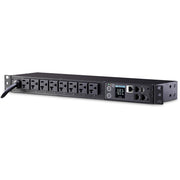 CyberPower PDU31002 Monitored PDU, 100-120V, 20A, 8 NEMA 5-20R Outlets, 1U Rackmount - PDU31002