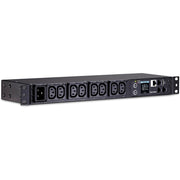 CyberPower PDU31005 Monitored PDU, 100-240V, 20A, 8 IEC-320 C13 Outlets, 1U Rackmount - PDU31005