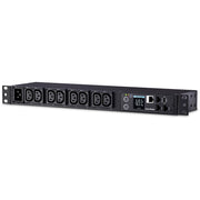 CyberPower PDU31005 Monitored PDU, 100-240V, 20A, 8 IEC-320 C13 Outlets, 1U Rackmount - PDU31005