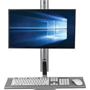 Tripp Lite by Eaton WorkWise WWSS1327RWTC Wall Mount for Workstation, Thin Client, Keyboard, Monitor, Flat Panel Display, TV - Black, Silver - WWSS1327RWTC