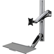 Tripp Lite by Eaton WorkWise WWSS1327RWTC Wall Mount for Workstation, Thin Client, Keyboard, Monitor, Flat Panel Display, TV - Black, Silver - WWSS1327RWTC