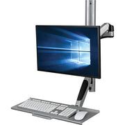 Tripp Lite by Eaton WorkWise WWSS1327RWTC Wall Mount for Workstation, Thin Client, Keyboard, Monitor, Flat Panel Display, TV - Black, Silver - WWSS1327RWTC