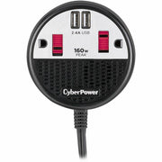 CyberPower CPS160PPB2U 160W Power Inverter - Black/Red