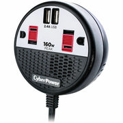 CyberPower CPS160PPB2U 160W Power Inverter - Black/Red - CPS160PPB2U