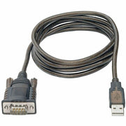 Tripp Lite series RS232 to USB Adapter Cable with COM Retention (USB-A to DB9 M/M), FTDI, 5 ft. - U209-005-COM