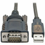 Tripp Lite series RS232 to USB Adapter Cable with COM Retention (USB-A to DB9 M/M), FTDI, 5 ft.