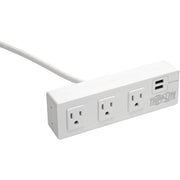 Tripp Lite by Eaton Protect It! TLP310USBCW 3-Outlet Surge Suppressor/Protector - TLP310USBCW