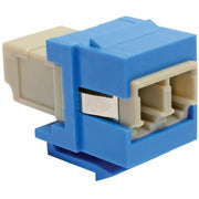 N455-000-BL-KJ_Tripp Lite by Eaton Duplex Multimode Fiber Coupler, Keystone Jack - LC to LC, Blue