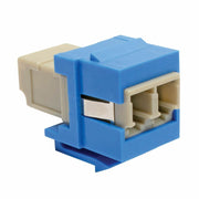 N455-000-BL-KJ_Tripp Lite by Eaton Duplex Multimode Fiber Coupler, Keystone Jack - LC to LC, Blue