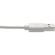 Tripp Lite by Eaton Sync/Charge M100-003-LRA-WH Lightning/USB Data Transfer Cable - M100-003-LRA-WH