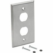 Tripp Lite by Eaton N206-FP02-IND RJ45 Bulkhead Wall Plate, 2 Cutouts, Industrial, Metal - N206-FP02-IND