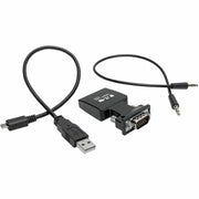 Tripp Lite series HDMI to VGA Active Converter with Audio (F/M), 1920 x 1200 (1080p) @ 60 Hz - P131-000-A-DISP